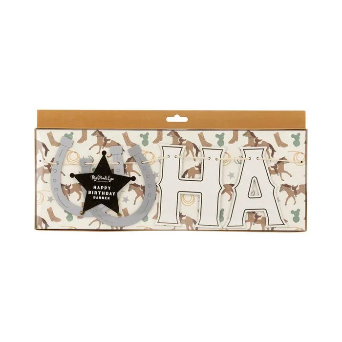 Howdy Happy Birthday Banner 5.5 ft | 1 ct - Zurchers