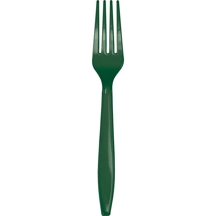 Fork Hunter Green - Party Supplies