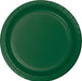 7in Paper Plate Hunter Green - Party Supplies