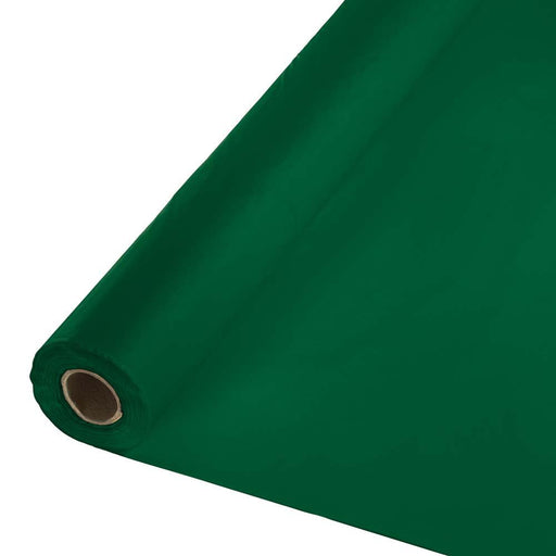 Hunter Green Plastic Tablecover Roll 100'x40" | 1ct