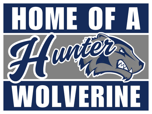 Hunter High School Spirit Yard Sign 24" x 18" | 1 ct - Zurchers