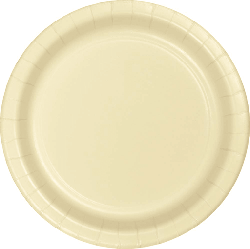 Ivory Paper Plates 7" | 24ct