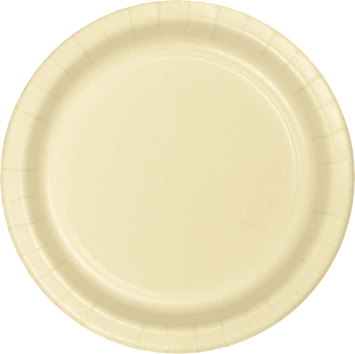 Ivory Paper Plates 9" | 24ct