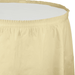 Ivory Plastic Tableskirt | 1ct - Zurchers