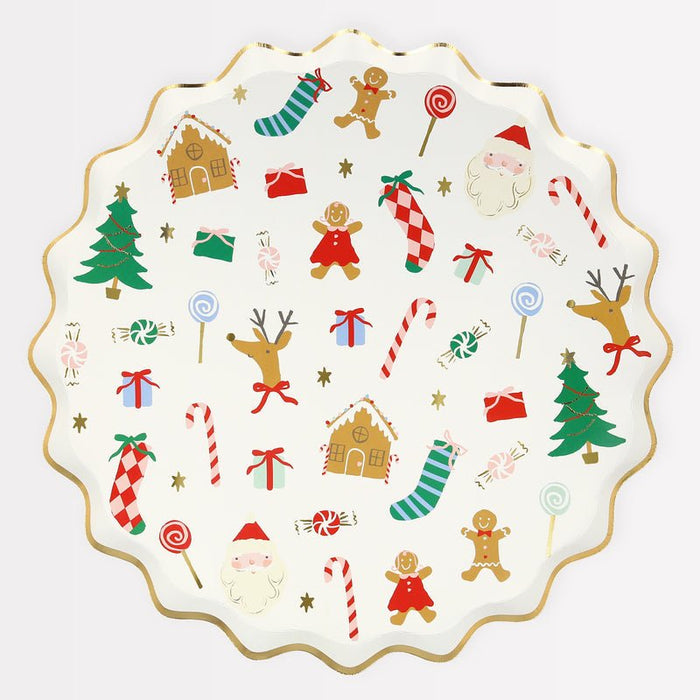 Jolly Christmas Dinner Plates - 10.5" | 8 ct. - Zurchers
