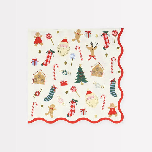 Jolly Christmas Luncheon Napkins | 16 ct. - Zurchers
