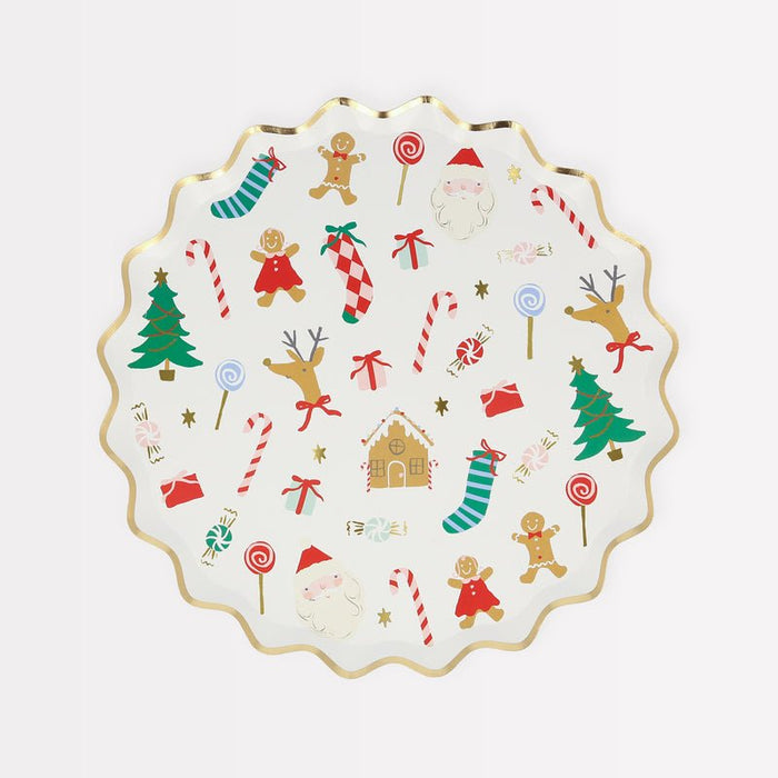 Jolly Christmas Side Plates - 8.5" | 8 ct. - Zurchers