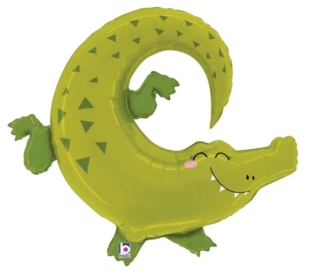 Jungle Alligator SuperShape Mylar Balloon 34" | 1ct - Zurchers