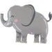 Jungle Elephant SuperShape Mylar Balloon, 44" | 1ct - Zurchers