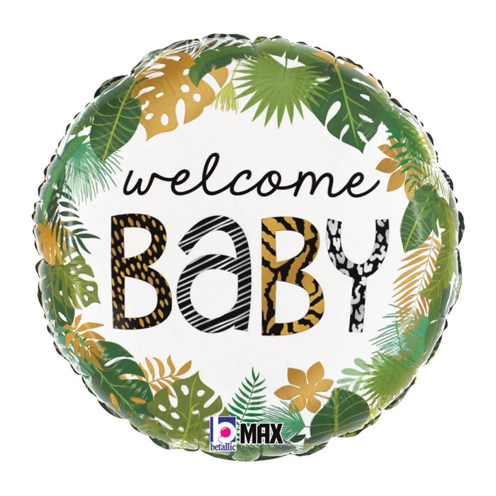 Welcome Baby Jungle Mylar Balloon, 18" | 1ct - Zurchers
