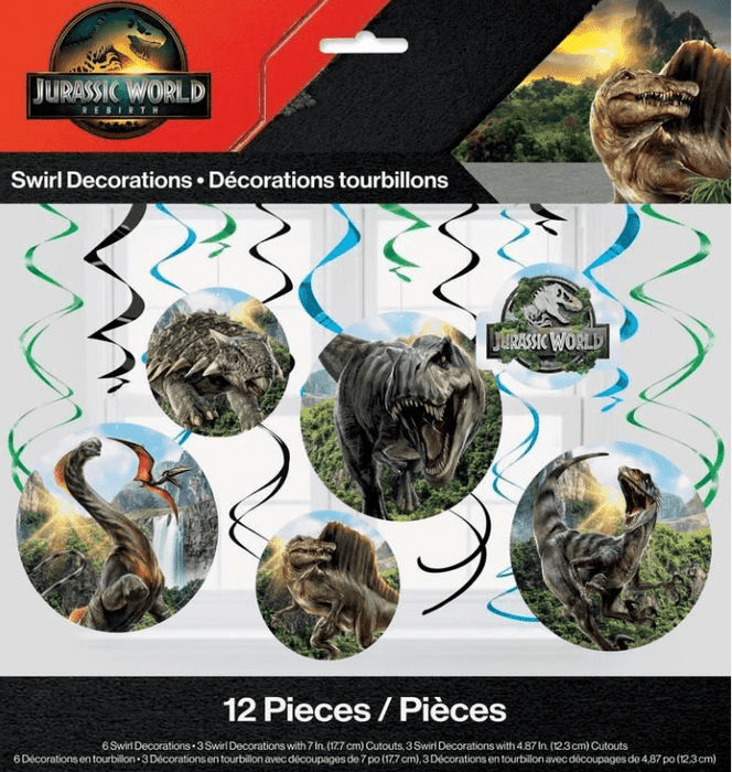 Swirl Decoration Kit Jurassic World Rebirth - Party Supplies