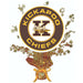 Decorative item with 'Kickapoo Chiefs' logo and gold stars on a white background
