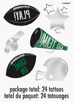 Kickoff Football Tattoos | 24ct