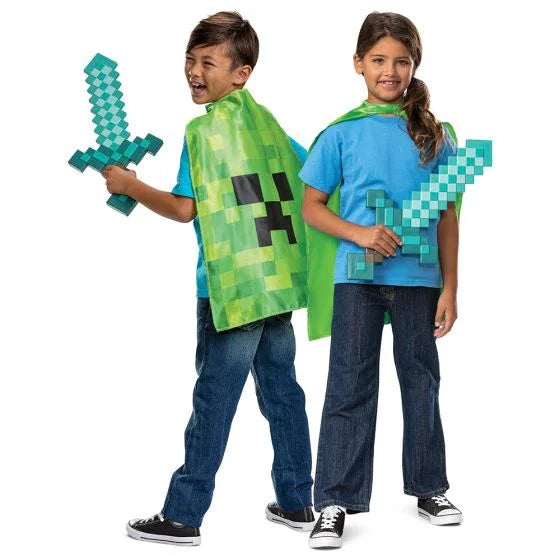 Kids Minecraft Sword & Cape Set | 1 set - Zurchers