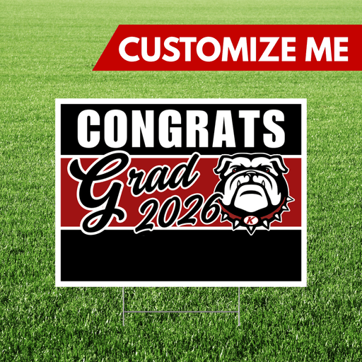 Kimberly High School Custom Name Grad Yard Sign 24" x 18" | 1 ct