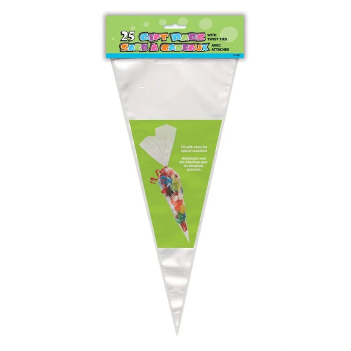 Large Clear Cone Cello Bag - Party Supplies