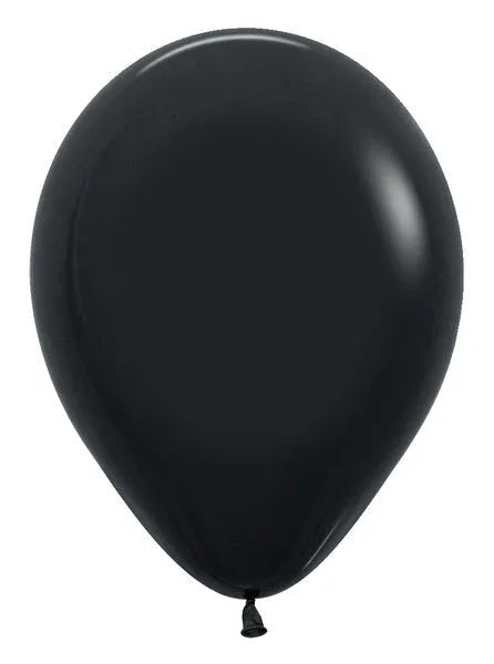 11" Sempertex Latex Balloon Pack, Black | 100 ct - Zurchers