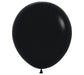 18" Sempertex Latex Balloon Pack, Black | 25 ct - Zurchers