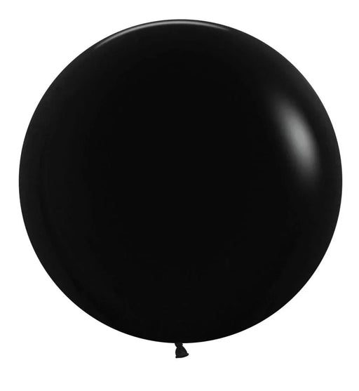 24" Sempertex Latex Balloon Pack, Black | 10 ct - Zurchers