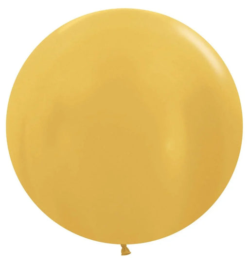 24" Sempertex Latex Balloon Pack, Metallic Gold | 10 ct - Zurchers