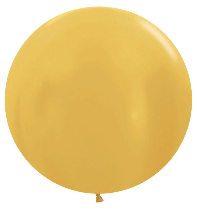24" Sempertex Latex Balloon Pack, Metallic Gold | 10 ct - Zurchers