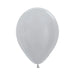11" Sempertex Latex Balloon Pack, Metallic Silver | 100 ct - Zurchers