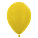 11" Sempertex Latex Balloon Pack, Metallic Yellow | 100 ct - Zurchers