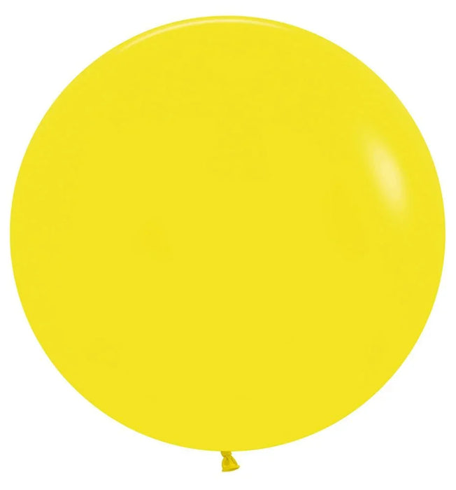 24" Sempertex Latex Balloon Pack, Yellow | 10 ct - Zurchers