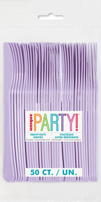 50ct Knives Lavender Premium - Party Supplies