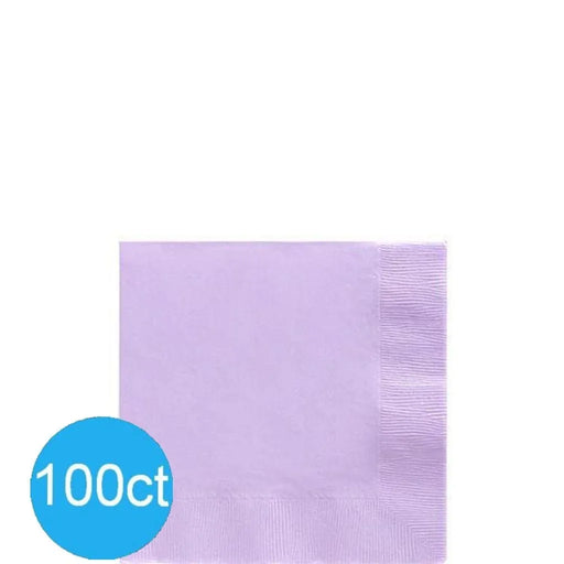 Lavender Beverage Napkins | 100ct - Zurchers