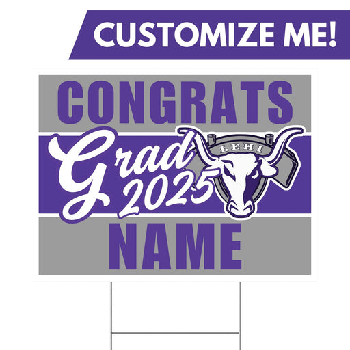 Lehi High School Custom Grad Yard Sign 24" x 18" | 1 ct