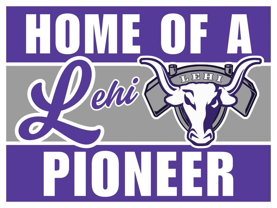 Lehi High School Spirit Yard Sign 24" x 18" | 1 ct - Zurchers