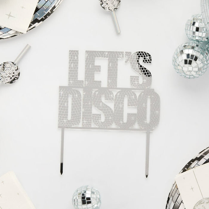 Let’s Disco Acrylic Cake Topper | 1ct - Zurchers