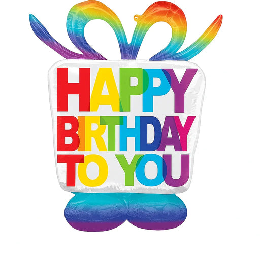 Large Birthday Present Airloonz 38"x50" | 1ct - Zurchers