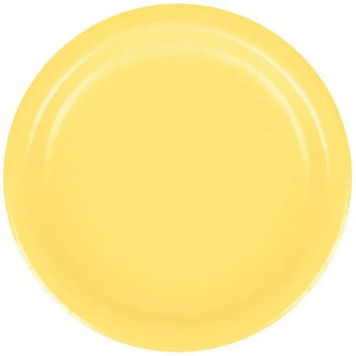 Light Yellow Round Lunch Dessert Plates 7" | 24ct - Zurchers