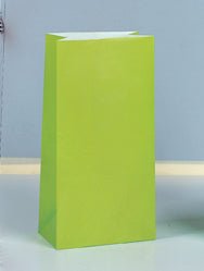 Lime Green Paper Bag | 12ct