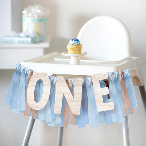 Little Mister One - derful First Birthday High Chair Banner, 39" x 8" | 1 ct - Zurchers