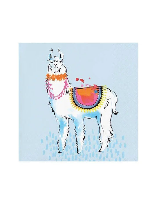 Llama Fiesta Beverage Napkins | 24ct - Zurchers