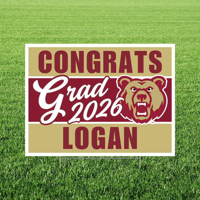Logan High School Grad Yard Sign 24" x 18" | 1 ct - Zurchers