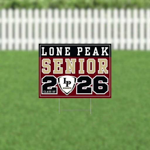 Lone Peak UT 2026 Senior Yard Sign | 1ct - Zurchers