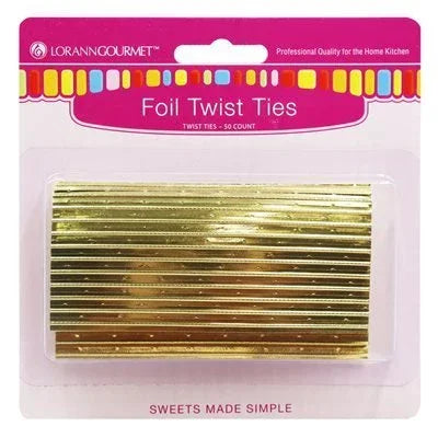 LorAnn Gold Twist Ties | 50pk - Zurchers