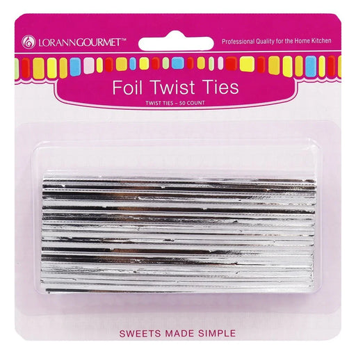LorAnn Silver Twist Ties | 50pk - Zurchers