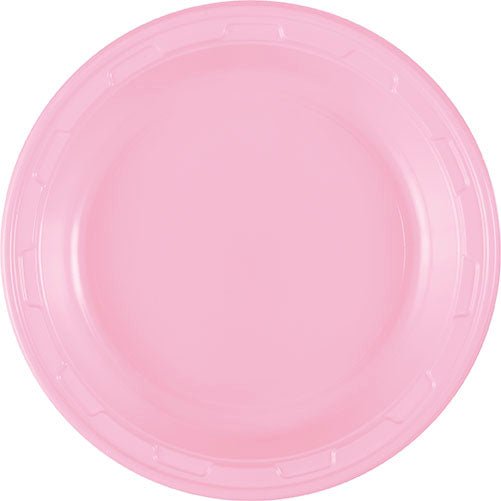 Lovely Pink Plastic Plate 7in | 50ct