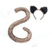 Leopard Cat Tail And Ears Set | 1pc - Zurchers