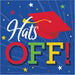 Luncheon Napkin Hats Off Graduation | 16ct - Party Supplies