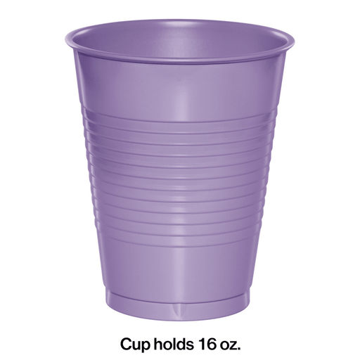 Luscious Lavender Premium Plastic 16oz Cups | 20ct