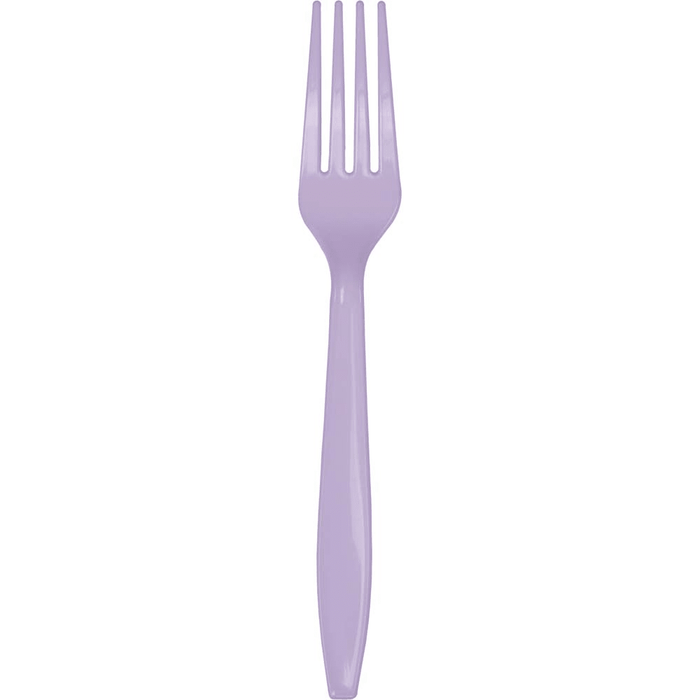 Luscious Lavender Premium Plastic Forks 24 | ct - Zurchers