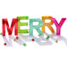 M - E - R - R - Y Tabletop Decor 5" | 1 ct - Zurchers