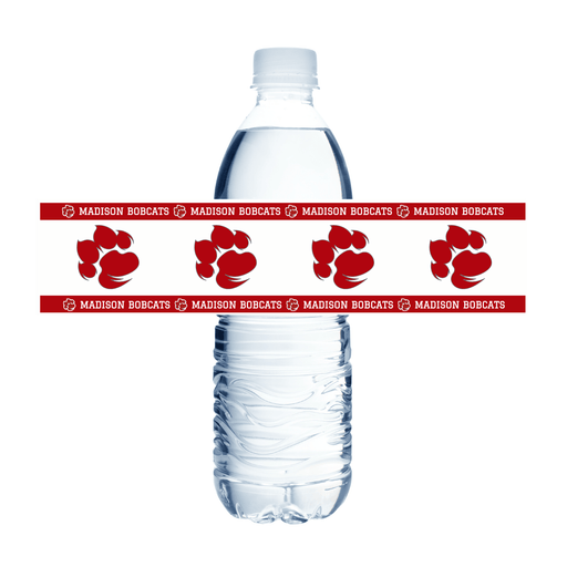 Madison ID Water Bottle Label 8.5x2" | 24ct