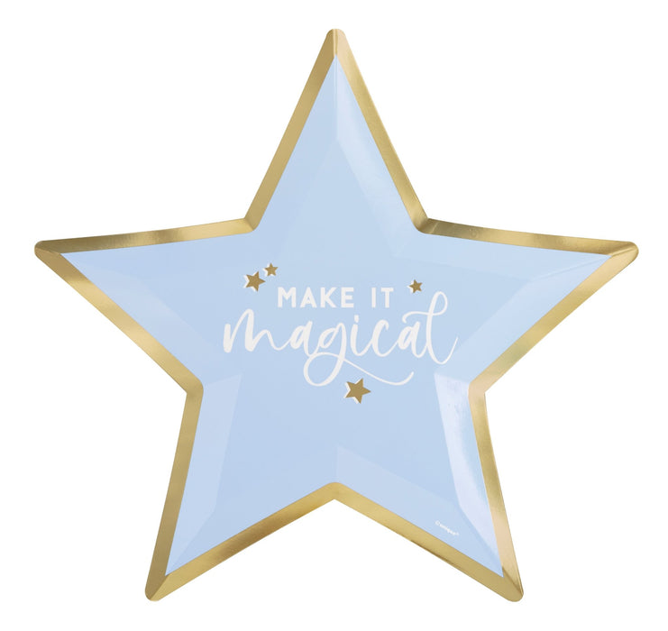 10in Star Shaped Plate Magically Mystical - Party Supplies